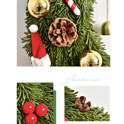 Christmas Moon Pinecone Ornament Wreath Hanging Decor