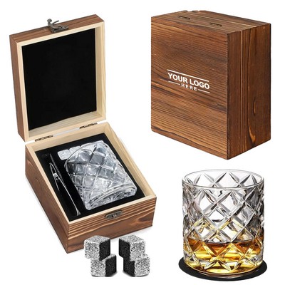 Whiskey Chilling Stones Single Glass Set
