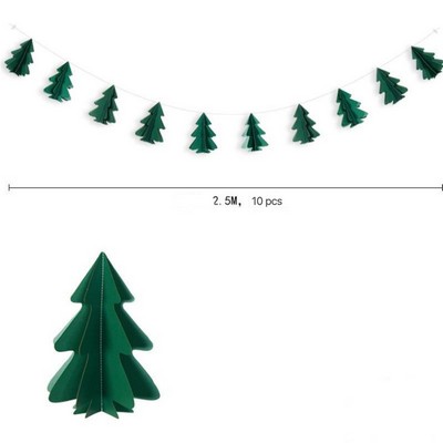 3D Mini Christmas Flag Ornament