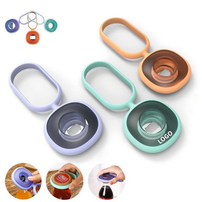 Three-in-One Silicone, ABS & Stainless Steel Bottle Opener