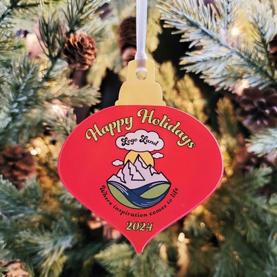 Custom Printed Acrylic Christmas Ornament